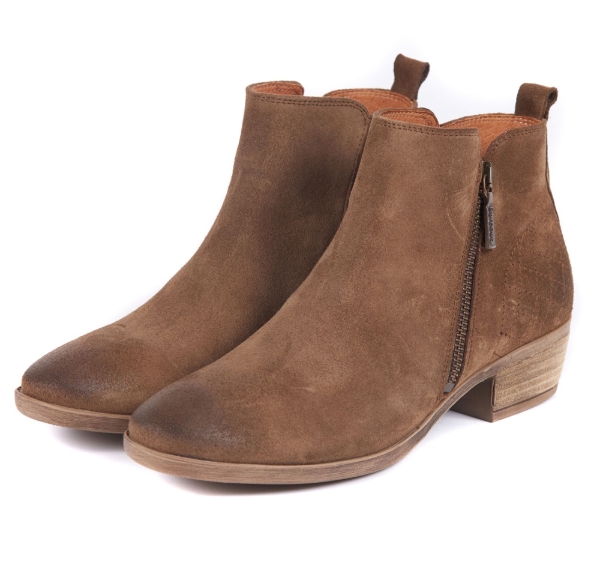 Barbour Una Suede Ankle Boot - Tobacco 